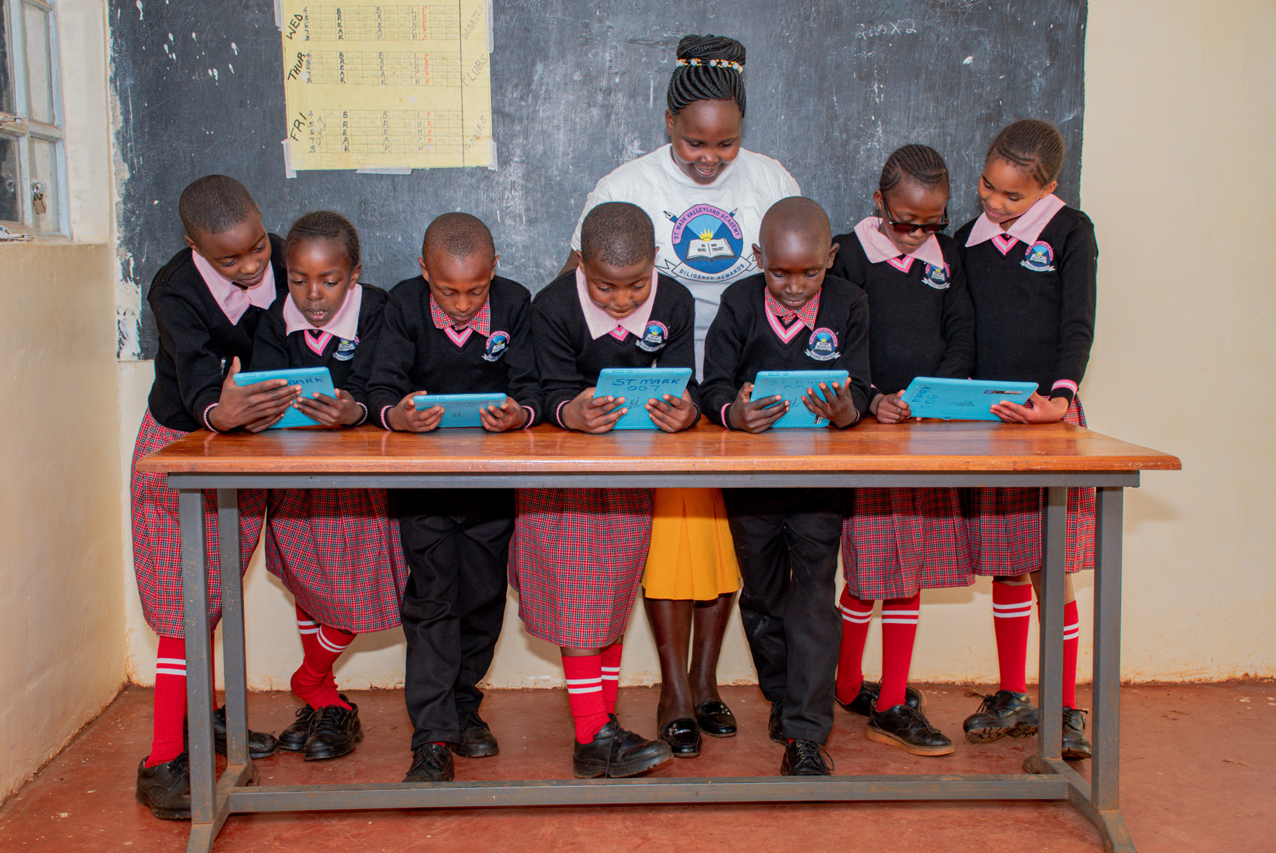 Students at St. Mark Valleyland Academy